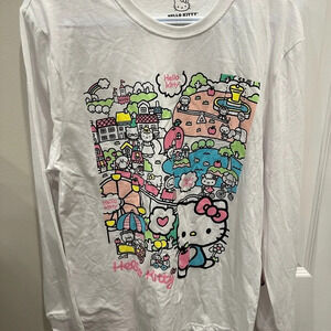 HELLO KITTY long sleeve cotton shirt
